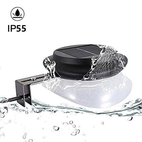 Leeyarlam Solar Gutter Lights Outdoor Solar Garden Lights Front Door Corridor Lighting Railing