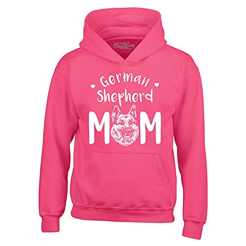 Shop4Ever German Shepherd Mom Hoodie Sweatshirts XXX-LargeHeliconia Pink 0