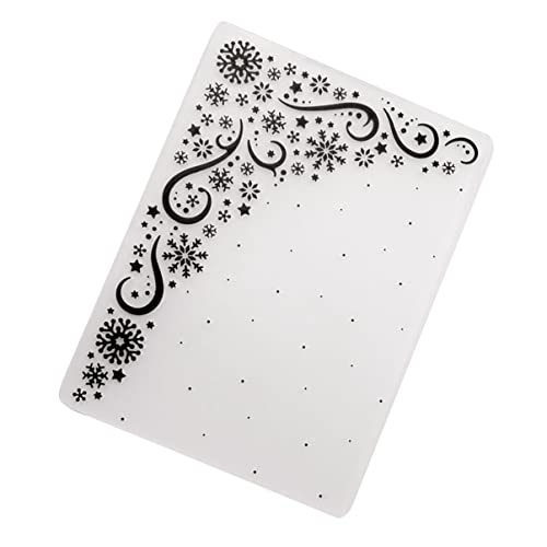 KONTONTY Snowflake Dies Cuts Star Embossing Folder DIY Stencil Plastic for Craft Frame Embossing Dies Set