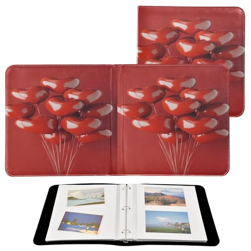Álbum de Fotos Adhesivo DIY Scrapbook Álbum de San Valentín con Globos de Amor 3 Anillas 40 Páginas 8x10 para Memorias miniatura 2