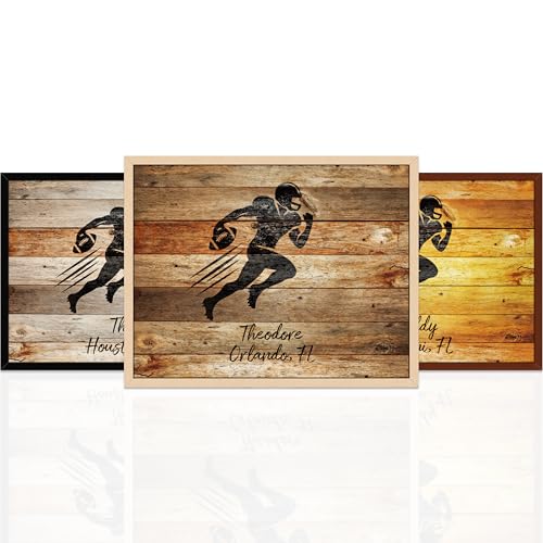 Personalized Sports Wall Art Decor – Custom Name Sports Posters