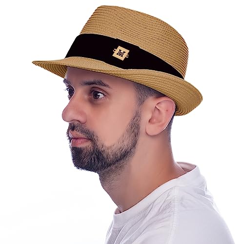 Chapeau de paille Fedora pour des vacances à la plage élégantes