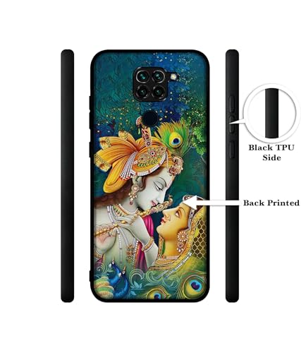 Image of Radha Kishan Love Design Premium 2D Printed Metal Back Case Cover for Mi Redmi Note 9 4G