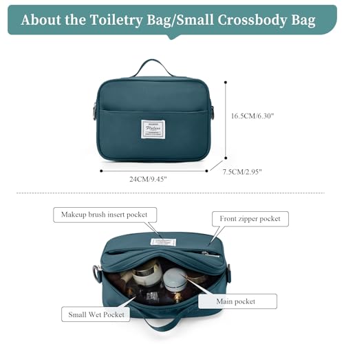 Travel Weekender Bag for Women,Travel Duffel Bag with Computer Compartment, Overnight Carry On Tote Bag with Trolley Sleeve for Weekend Travel Business Trip,Peacock Blue4