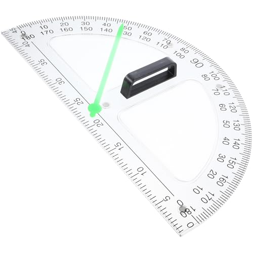 Rapporteur mathématique plastique transparent magnétique de mesure