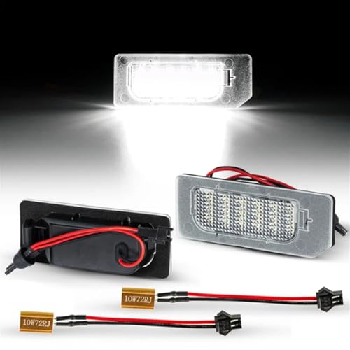 Luces matrícula LED blancas de alta intensidad 6000K para Mitsubishi Outlander Sport sin fallo 4