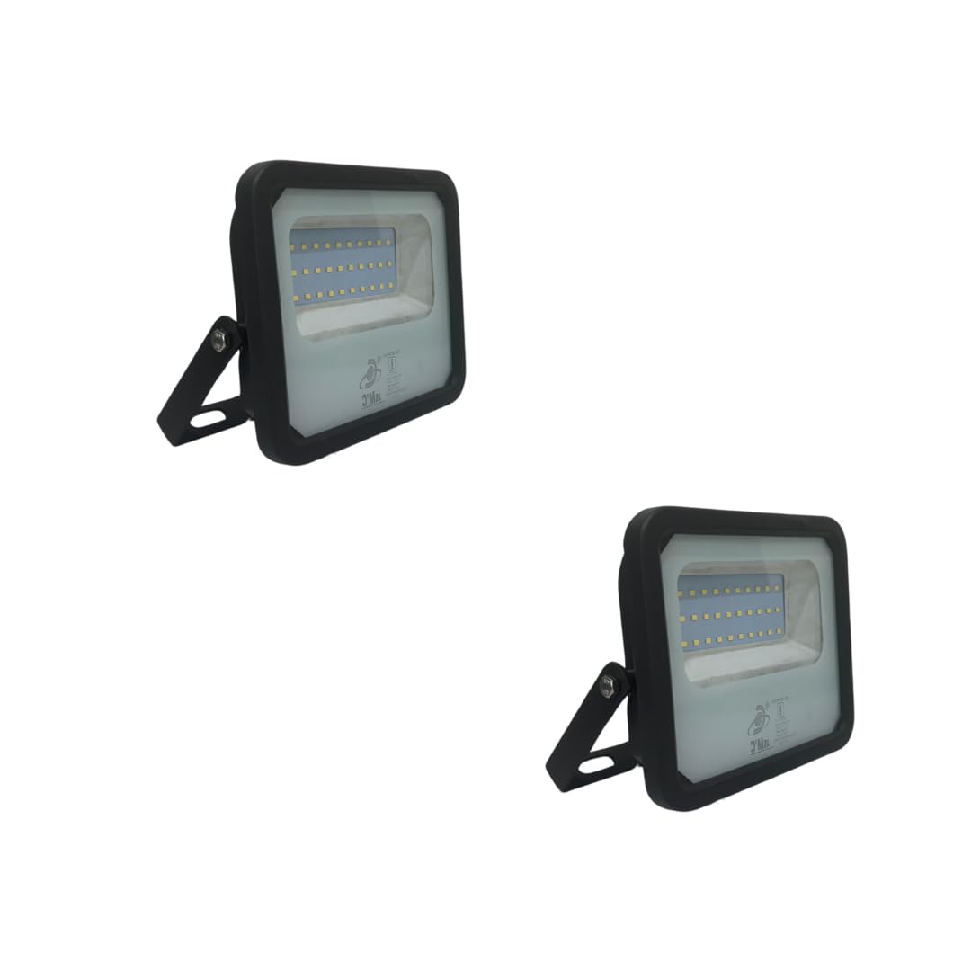 D’Mak™ 30 Watt Waterproof Warm White (Yellow) LED Flood Light for Outdoor Purposes(Slim Grey Body,Pack of 2)-image-11