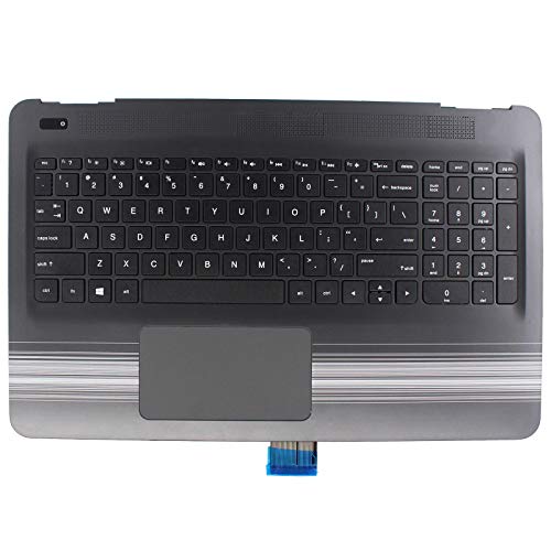 XtremeAmazing Palmrest with Non-Backlit Keyboard and Touchpad 856028-001 for HP Pavilion 15-AU 15-AW