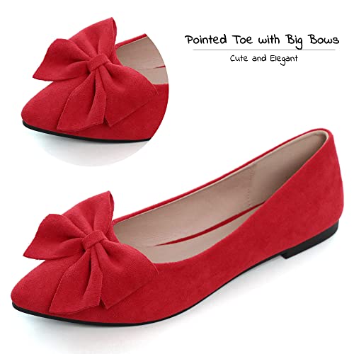 Image of Dear Time Women's Ballet Flats Dress Ballet Shoes Slip on for Office Work Comfortable Shoes