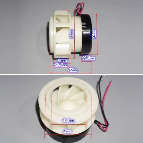 Aecorbir 16W 15V High Speed Brushless Turbine Fan, 1.1A Built-in Drive Sweeper Brushless Motor Dust