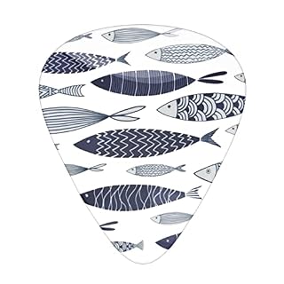 Ornamental Fish Lot de 12 médiators fins et épais pour guitares acoustiques électriques et acoustiques - Les Beatles, Paul McCartney, John Lennon, RIngo Starr, George Harrison