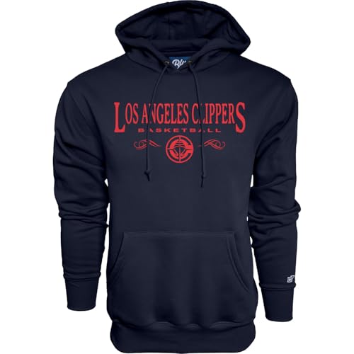 Blue 84 Los Angeles Clippers NBA Officially Licensed Hooded Sweatshirt Embroidery Basketball, Team Color, Medium