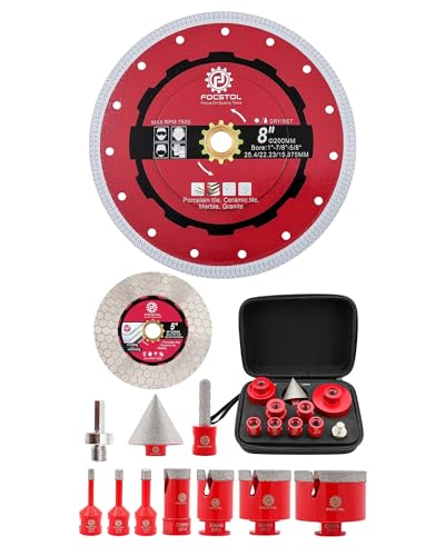 Foret diamant carrelage kit 11 pour encastrer vos prises et poser vos sols
