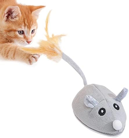 MODGAL Juguete Interactivo para Gatos, Juguetes Inteligentes para Gatitos con diseño de evitación, Carga USB, Juguetes móviles de Gato robótico rodante automático de 360 Grados para Gatos