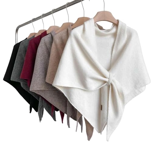 Pashmina Wraps for Women 2025 Comfortable Knitted Cashmere Sweater Shawl Top Casual Soft Cardigan Cape Scarf3