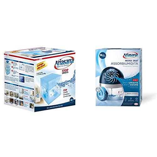 Ariasana Aero 360° Kit 450g: Deumidificatore sostenibile per ambienti