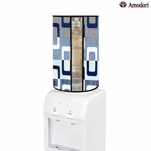 Image of Multicolor 20 Litre Water Dispenser Bottle Cover | Waterproof & Dustproof PVC Fabric | Reusable Protective Cover for 20L Water Can (geometric-16)