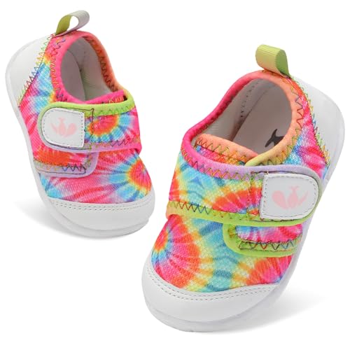 Image of FEETCITY Baby First Walking Shoes Boys Girls Infant Crib Shoes Breathable