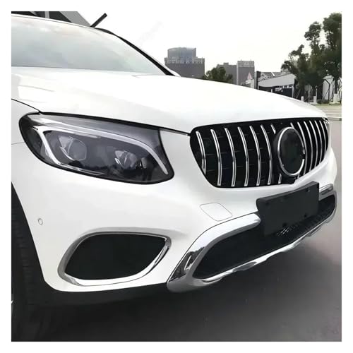Grille calandre Mercedes GLC X253 look argenté à barres verticales