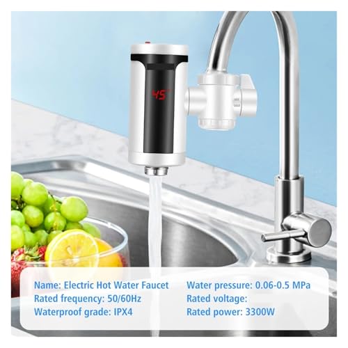 Chauffe-eau cuisine 3300W avec robinet électrique moderne intégré - 3