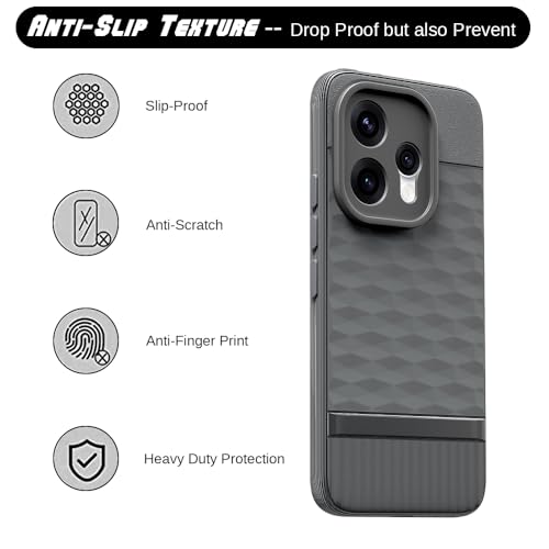 Image of Shockproof Case Compatible with Oppo Reno15 5G | Full Camera Protection | TPU Flexible Back Cover for Oppo Reno15 5G (Graphite Grey)