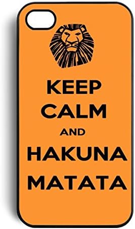 NANKY New Keep Calm and Hakuna Matata Hard Back Case Skin Cover for Apple Iphone 4 4g 4s