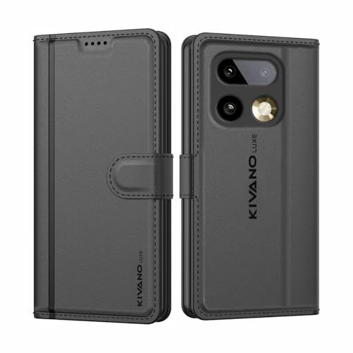 Image of KIVANO LUXE Compatible for Realme 16 Pro 5G Artisanal Leather Wallet Case with Card Holder for Men Women, Magnetic Flip Folio Cover with Stand RFID Blocking Cell