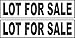 2-6x24 Lot for Sale Real Estate Rider Sign Black