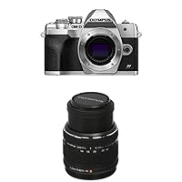 Olympus OM-D E-M10 Mark IV Silver Camera Body & Olympus M.Zuiko Digital 14-42mm F3.5-5.6 II R Lens
