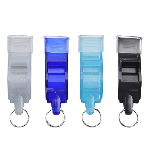Silbatos de árbitro de plástico ABS, 4 piezas miniatura 1
