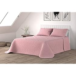 Colchas Enguatadas Victorio & Lucchino Colcha Bouti 3D Termosellada Modelo Arianna (Rosa, 105 cm)