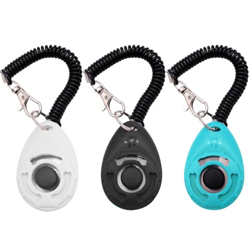 Dog Training Clicker with Wrist Strap Durable Lightweight Easy to Use,Pet Training Clicker for Cats...