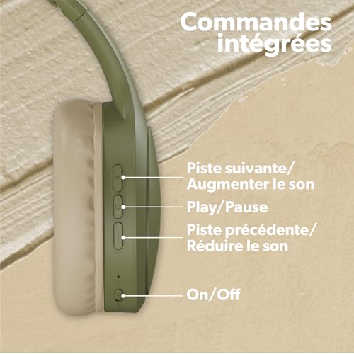 T'nb Tonality, Cuffie Senza Fili Pieghevoli Con Riduzione Del Rumore Passivo, Con Connessione Bluetooth, Audio Stereo Con Microfono Incorporato, Autonomia Fino A 30 Ore - Verde - 7