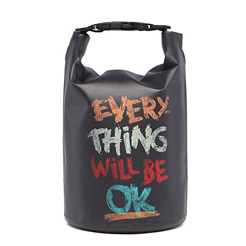 Icegrey Bolsa Estanca Seca Impermeable Dry Bag para Rafting, Kayak navegación Senderismo, esquí, Buceo, Pesca, Escalada, Camping Negro 20L