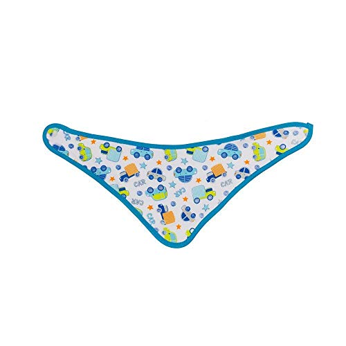 Kit Babador Bandana Carrinho Listrado 2 Peças Comtac Kids 4011