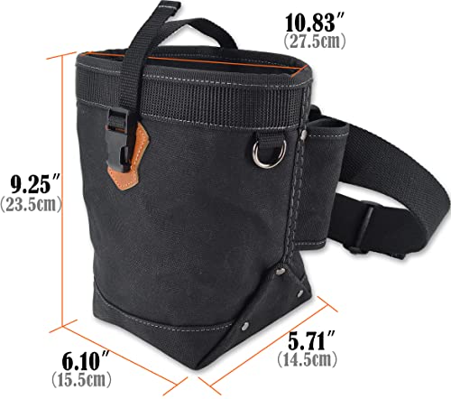 2Pcs Bolt Bag W/1 Tool Belt, Heavy-Duty Canvas Bolt Bag, Scaffold Tool Belt, Iron Worker Tool Belt, Pin Pouch, Scaffold Bags, Scaffold Pouch, Bolt Bags Iron Work, Tool Pouch Bag, Lineman Bolt Bag #TOP3