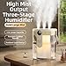 Imagen de humidificador portátil de 5 litros con alimentación inalámbrica y triple pulverización ajustable para control de humedad adaptable en varios espacios