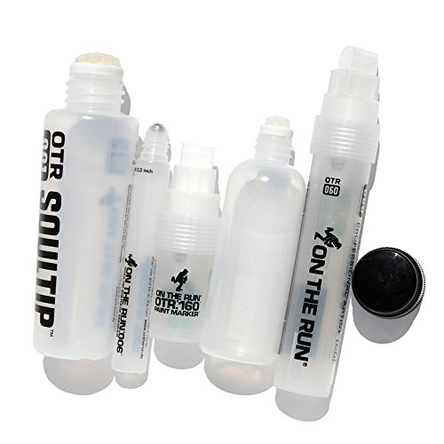 On The Run Otr. Empty Refillable Art Marker/Mop Set Of 5 #TOP1