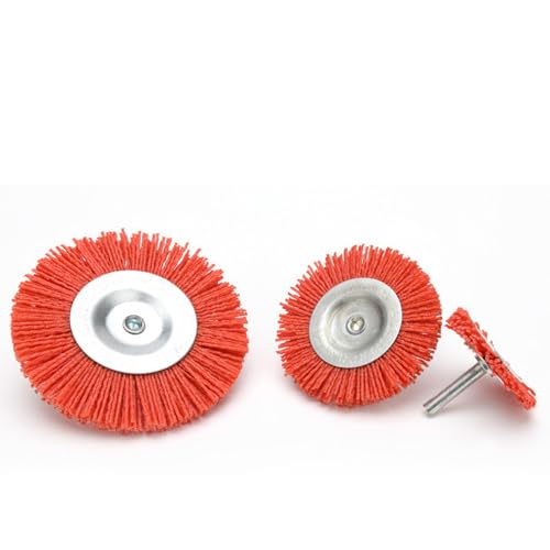 Image of 7pc Nylon Pen Type Abrasive Wire Brush polishing Flower Head wear-Resistant Woodworking Rod Plane polishing Brush Metal Rust Removal Brush Industrial Brush