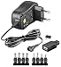 Produktbild Goobay 58447 Universal Netzteil 3-12V Netzgerät Universal Adapter 1x USB / 2x Klinke / 6x Hohlstecker max 12W 1A Steckernetzteil 12V Netzteil Schwarz