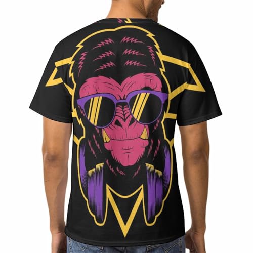 T-Shirts à Col Rond Gorille Homme Anti-Déformation au Quotidien - 2
