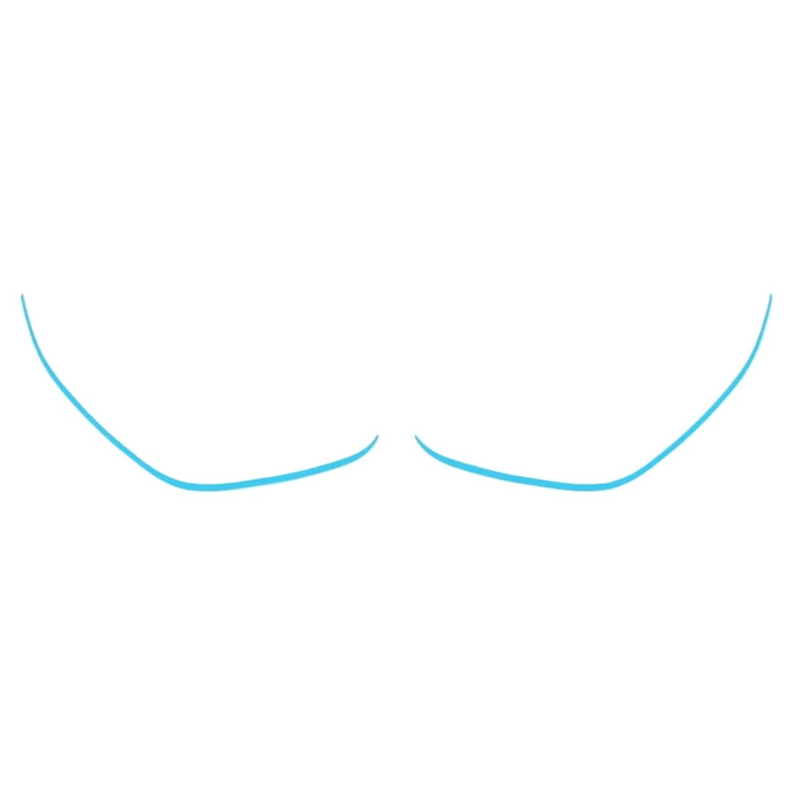 Car Eyelashes Fit for Tesla Model Y 2020-2024 Headlight Eyebrow Sports Decorative Strip Headlamp Color Stickers Eyebrow Cover(TYPE2 Blue)