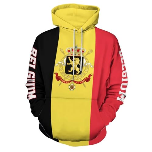 Pull imprimé couple personnalisé pour supporter la Belgique au quotidien
