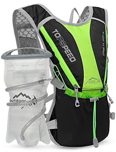 Hydration Pack Backpack,IX INOXTO Running Hydration Vest with 1.5L ( 50 oz) Water Bladder for Men Women,Lightweight Water Backpack for Hiking Cycling Climbing Camping