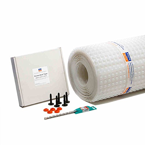 PermaSEAL Clear Basement Tanking Waterproof Cavity Drain Membrane Kit - 40m²