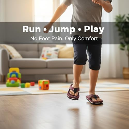 Image of Kids Soft Comfortable Flip Flop Slippers | Lightweight Cushioned Sole | Anti-Slip Casual Daily Wear.