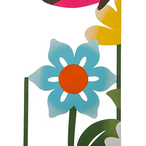 Glitzhome Garden Stake 40 Inch Flower Butterfly Garden Stakes Decor Metal Decorative Flowers Garden Stakes Yard Art 5 Pieces Yard Stakes Indoor Outdoor Lawn Garden Patio Backyard Ornaments Yard Sign #TOP4