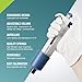 LICHEN 2-10ml Lab Micropipette Pipettors Single Channel Pipette with Tips Adjustable High Accurate Variable Volume 2ml to 10ml for Scientific Liquid Laboratory