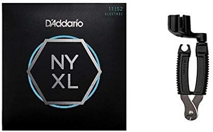 D'Addario NYXL1152 Electric Guitar Strings, Medium Top/Heavy Bottom, 11-52 and Pro-Winder String Cutter Bundle image 2