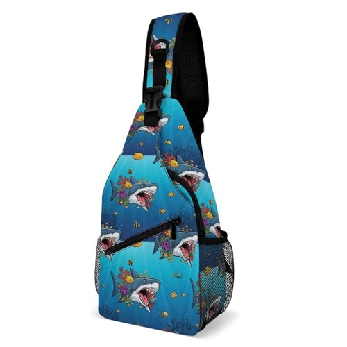 Sac de poitrine requin idéal pour voyager et le cyclisme